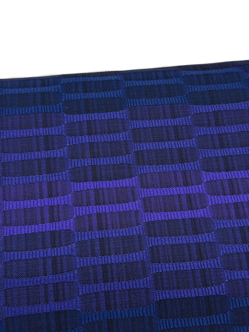 【SHOWROOM/先行ご紹介商品】【新色】見目麗しき帯！クールバージョン！博多織 九寸名古屋帯 紅間道 紺地濃淡に桔梗紫 - 木下着物研究所