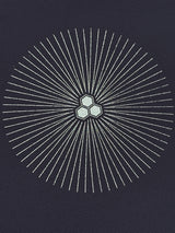 【SHOWROOM/先行ご紹介商品】あの憧れの着物の柄を名古屋帯に！ 染め九寸名古屋帯 煌めきの唐松 墨黒 [紅衣オリジナル] - 木下着物研究所