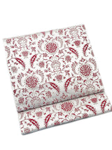 【SHOWROOM/先行ご紹介商品】【新色】 博多織八寸名古屋帯 ペルシャ草花紋　薄鼠地に深紅　[紅衣オリジナル] - 木下着物研究所