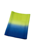 【SHOWROOM/先行ご紹介商品】2026年新色/季節のお悩み解決！メッシュ帯揚 二色暈し リーフグリーン×サファイアブルー[紅衣オリジナル] - 木下着物研究所