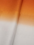 【SHOWROOM/先行ご紹介商品】2026年新色/季節のお悩み解決！メッシュ帯揚 二色暈し マンダリンオレンジ×グレージュ[紅衣オリジナル] - 木下着物研究所