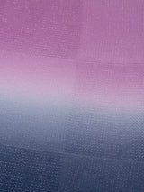 【SHOWROOM/先行ご紹介商品】2026年新色/季節のお悩み解決！メッシュ帯揚 二色暈し 梅紫×藍鼠[紅衣オリジナル] - 木下着物研究所