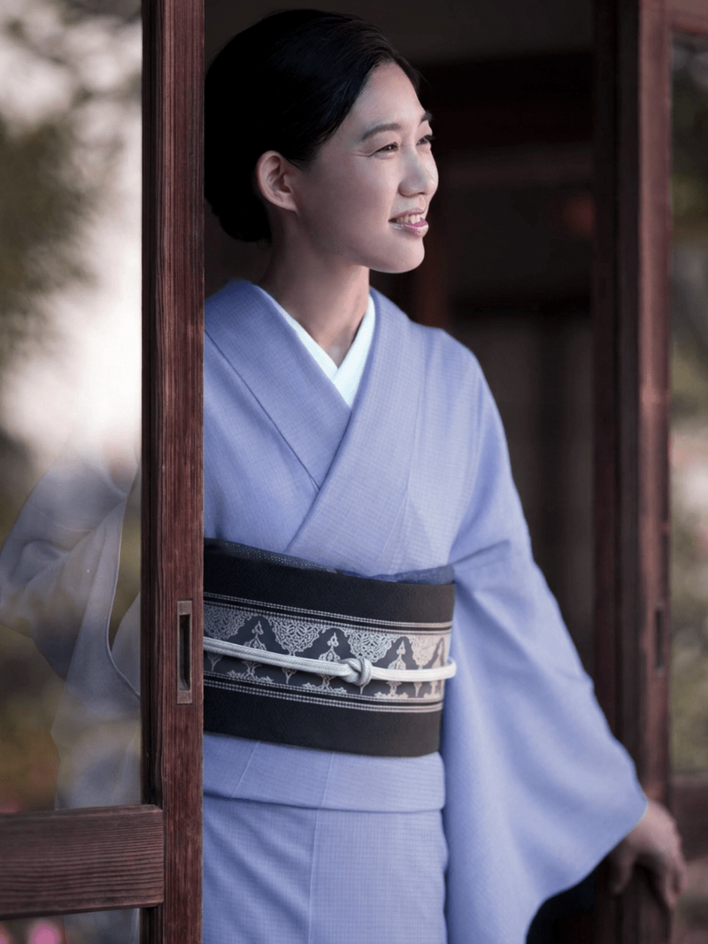 残り1点 少量限定 THE シンプル 紅梅着物 青藤色 紅衣オリジナル
