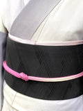 【期間限定/注文生産/8月18日まで】喪服にも使えるオシャレな黒い名古屋帯 四菱網代[紅衣オリジナル] - 木下着物研究所
