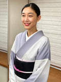 【期間限定/注文生産/8月18日まで】喪服にも使えるオシャレな黒い名古屋帯 四菱網代[紅衣オリジナル] - 木下着物研究所