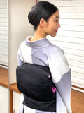 【期間限定/注文生産/8月18日まで】喪服にも使えるオシャレな黒い名古屋帯 四菱網代[紅衣オリジナル] - 木下着物研究所