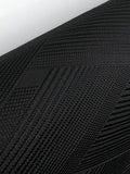【期間限定/注文生産/8月18日まで】喪服にも使えるオシャレな黒い名古屋帯 四菱網代[紅衣オリジナル] - 木下着物研究所