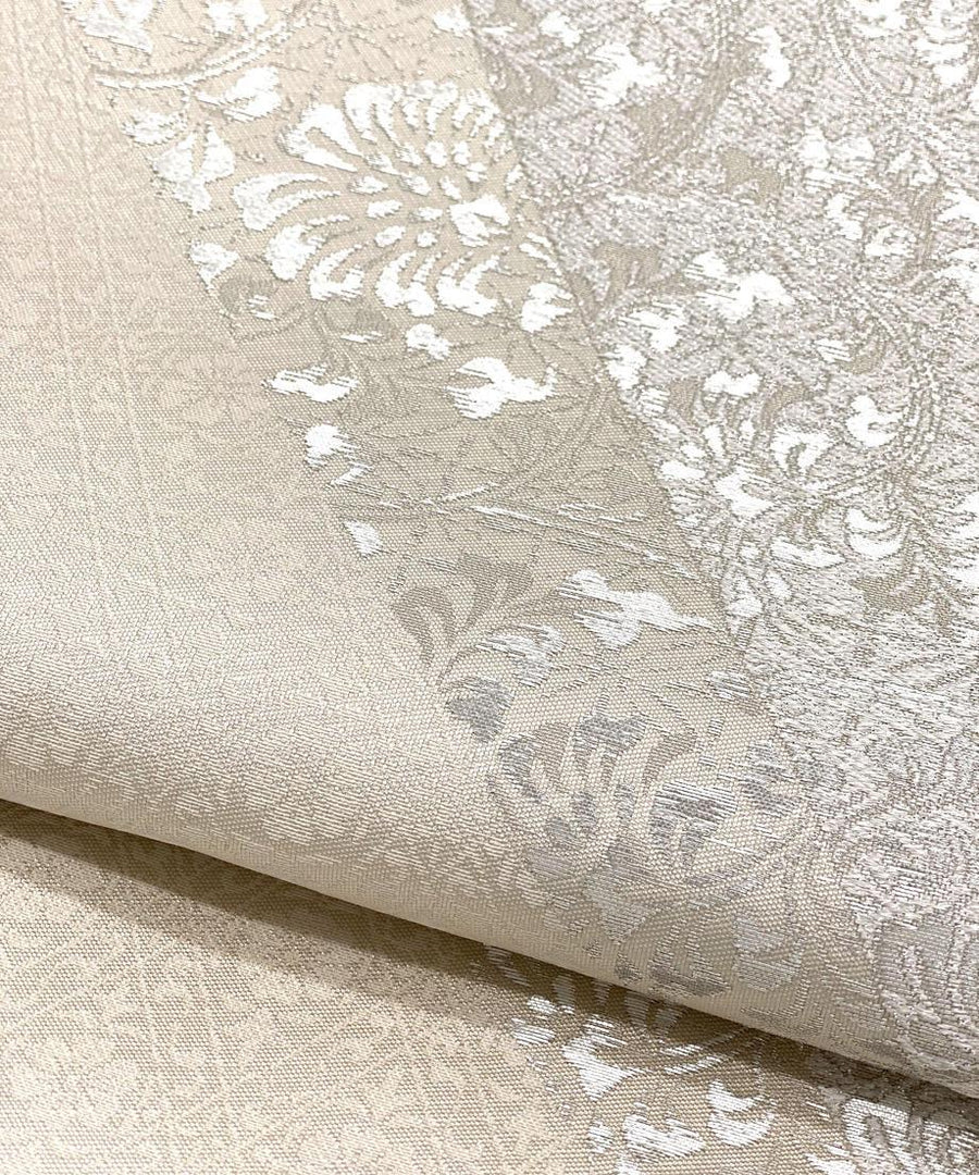 502my111◆透かし織 花唐草 袋帯◆美品 安住の地のパートナーのような 袋帯 色紙唐花紋[紅衣オリジナル