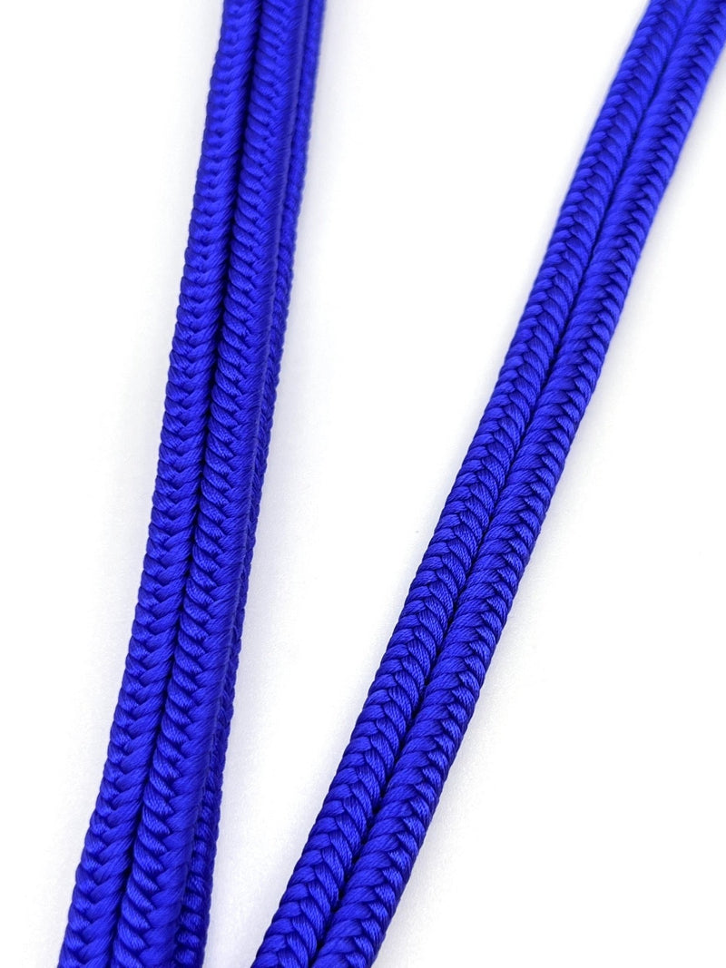 新色　定番 ゆるぎ組手組帯締め 青紫 [紅衣オリジナル] - 木下着物研究所