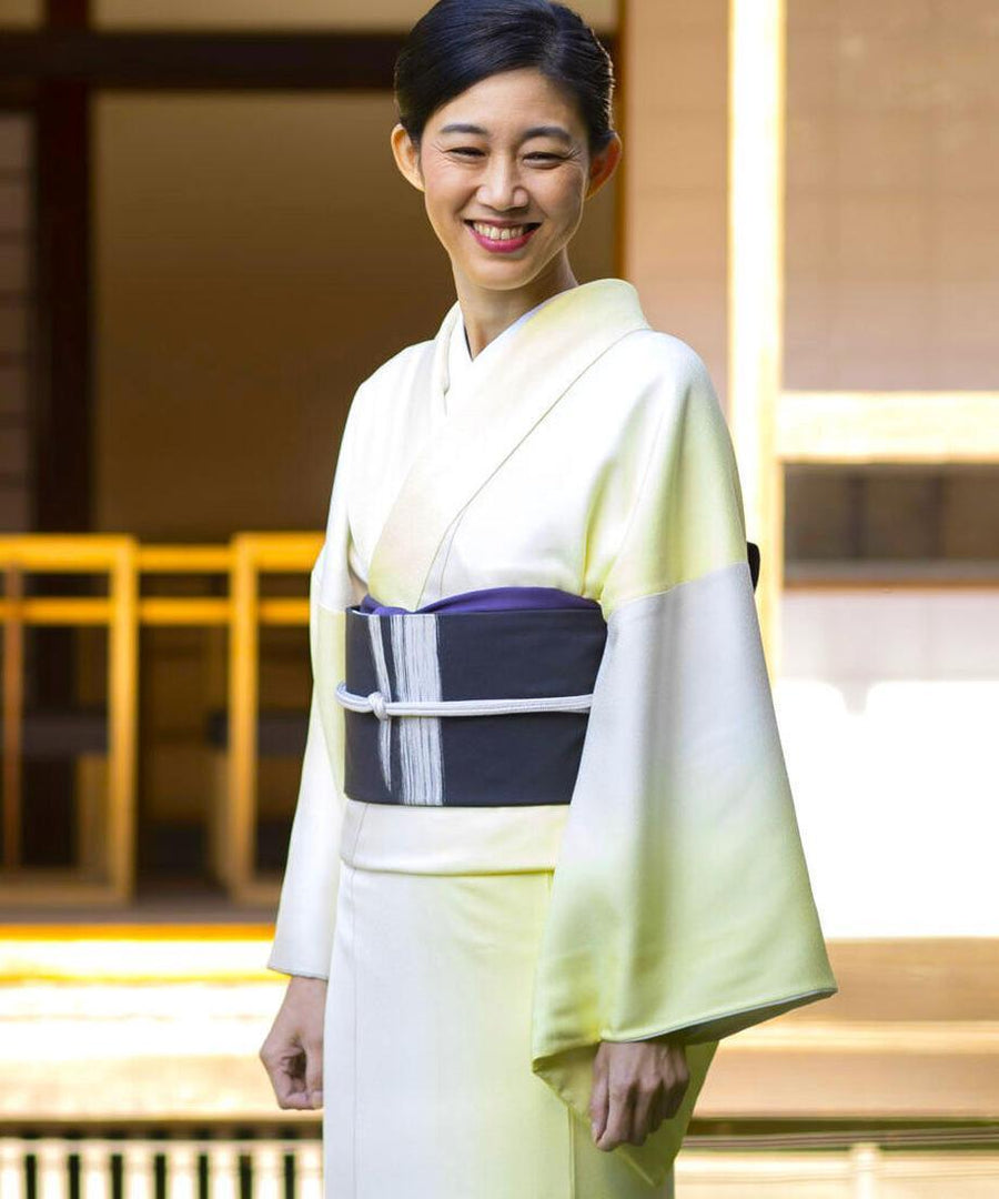 ヒロナ✺正絹 単衣 縦暈し 手縫い仕立て 小紋 着物 A2726 ヒロナ✺正絹 単衣 縦暈し 手縫い仕立て 小紋 着物 A2726 ヒロナ様専用