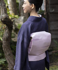 女将紅子とお揃い！ 染め九寸名古屋帯 霞暈し 薄藤色 {紅衣オリジナル]※納期ご確認ください - 木下着物研究所