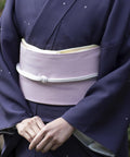 女将紅子とお揃い！ 染め九寸名古屋帯 霞暈し 薄藤色 {紅衣オリジナル]※納期ご確認ください - 木下着物研究所