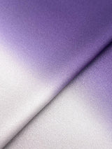 より結びやすくなった新・艶帯揚 二色暈し 薄鼠×深紫 [紅衣オリジナル] - 木下着物研究所