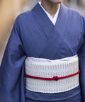 パートナー的な博多織八寸名古屋帯 菱つなぎ [紅衣オリジナル] - 木下着物研究所