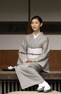 【新作】男性のスーツの生地で仕立てるウールの着物⑨千鳥格子（手縫いマイサイズ仕立て） - 木下着物研究所
