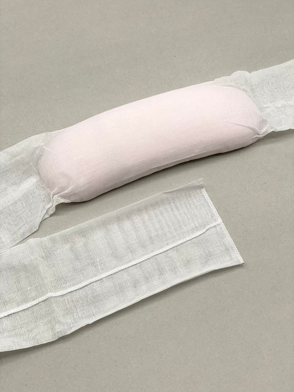 女将紅子愛用のロングサイズの帯枕 帯揚げを留めるゴムもセット - 木下着物研究所